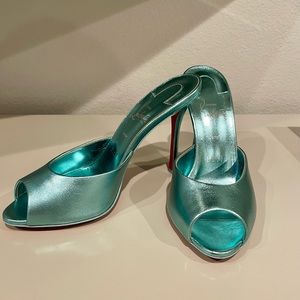 Christian Louboutin Me Dolly Metallic Leather Heels